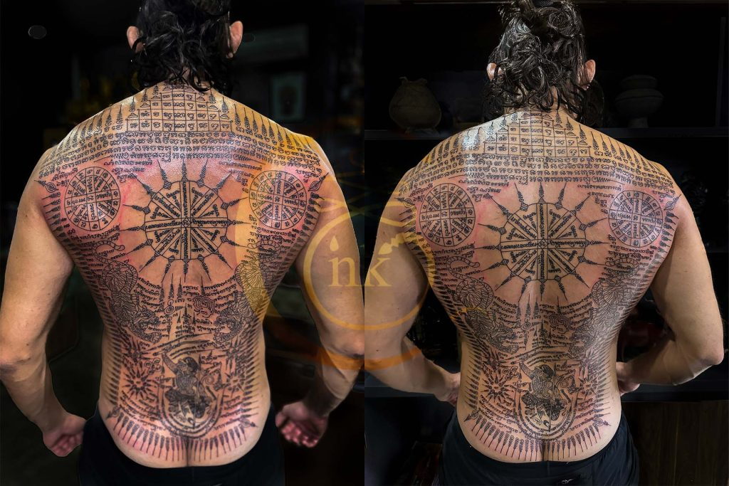 Khmer traditional sakyant full back