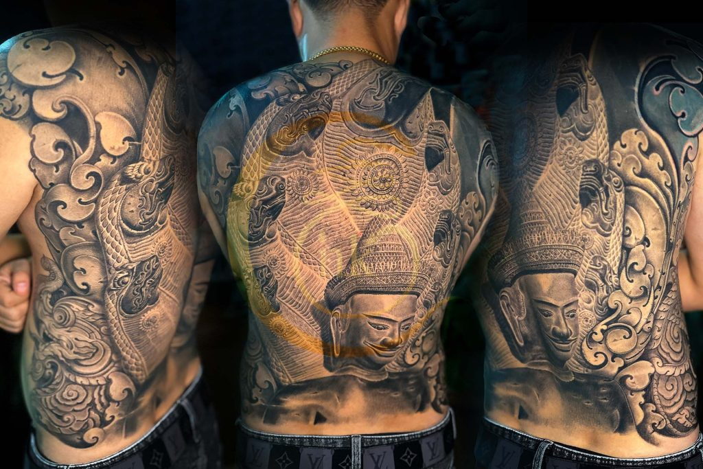 Full back tattoo