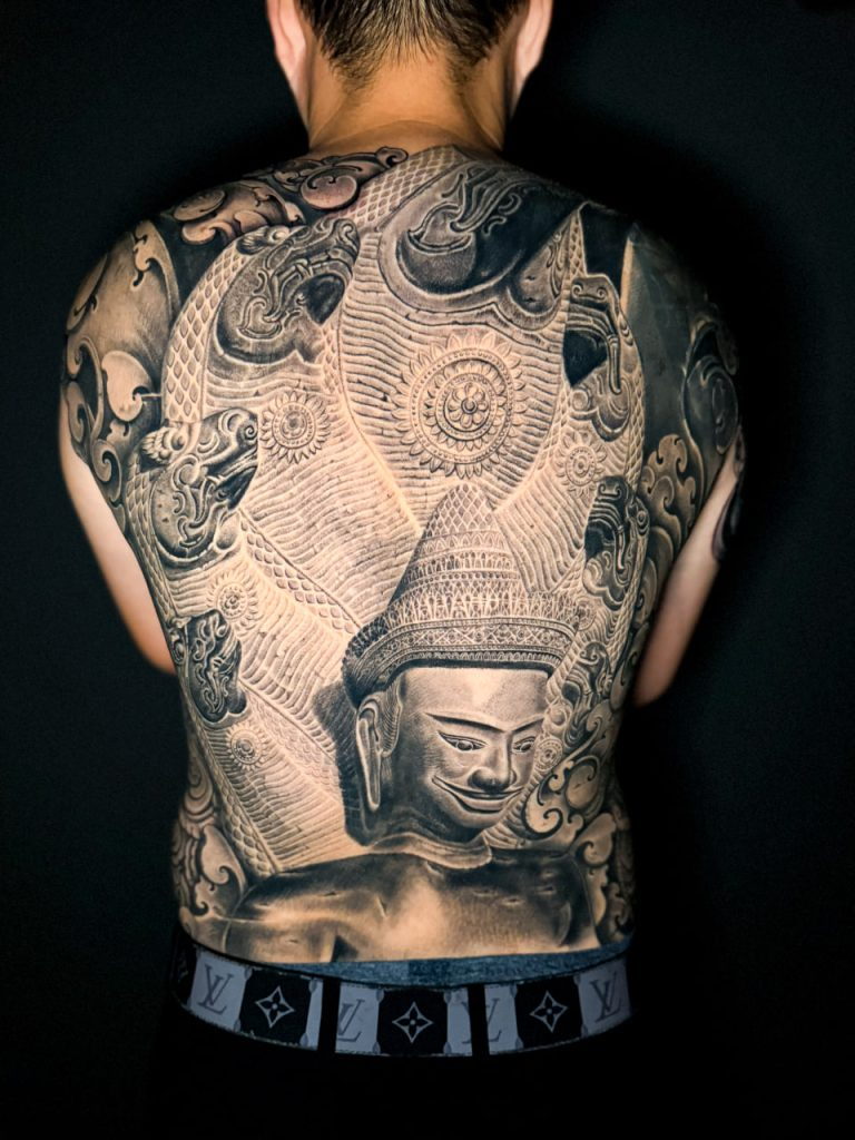 Sacred Symbolism of the Khmer Full-Back Tattoo